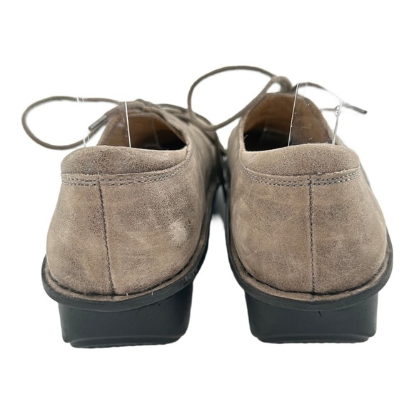 Alegria womens flats size 39 brown nubuck lace up orthopedic nursing - Picture 7 of 11